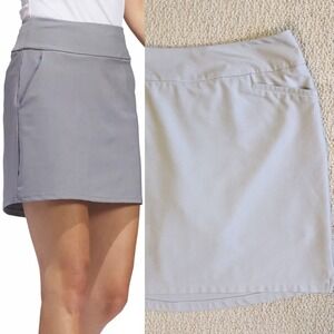 Adidas Gray‎ Golf Skort, Womens Size Large, Built-in Shorts Athletic Skirt